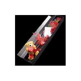 A Single Red Rose and a Baby Treat from InterRose the online Florist of Choice