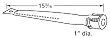 Stainless Steel Straight Pipe Burner for BBQ Grillware Grills