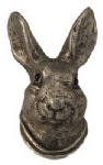 #AH-406-20 Satin Pweter Hare Head Knob