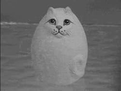 Smooth White Kitty Collectible Resin Figure