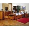 Jonathan Youth 4PC Full Size Chest Bedroom Set in Deep Mission Oak Finish by Toscana Home Interiors