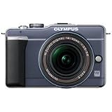 Best Price Olympus PEN E-PL1 12.3MP Live MOS Micro Four Thirds Interchangeable Lens Digital Camera with 14-42mm f/3.5-5.6 Zuiko Digital Zoom Lens (Slate Blue)