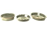 Review Frankoma Pottery  / Frankoma Color Works Sage Bakerware Set 3-pc.