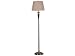 Kenroy Home Hayden 60 Inch Floor Lamp In Tobacco Brushed Steel Finish With A Taupe Ta...