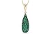 7/8 Carat Emerald 14K Yellow Gold Pendant w/Chain