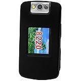 Premium Black Rubberized Coated Proguard Hard Cover Protective Case (With Optional Belt Clip) for RIM Blackberry Pearl Flip 8220 [Retail Packaging]