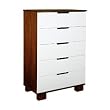 Modo 5-Drawer Dresser in Espresso/White Finish By Da Vinci Baby Furniture