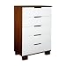 Baby Miro Modo 5 Drawer Dresser in Two Tone Espresso and White