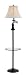 Lite Source C61195 Brandice Floor Lamp with Off-White Fabric Shade, Black Bronze
