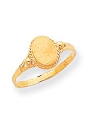 14k Gold Childs Fancy Signet Ring