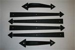 Carriage House Garage Door Decorative Hardware Set - Arrow Style