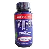 HerbScience Yohimbe 750 mg herbal supplement caplets with Avena Sativa by Windmill - 60 ea