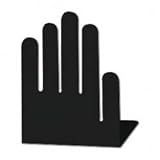 Large Hands Bookends (Black) (7h x 5w x 4.5d)