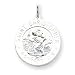 Sterling Silver St. Christopher Medal with 20 inch Sterling Silver chain