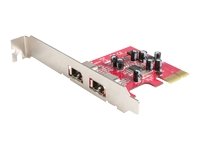  : StarTech.com 2 Port PCI Express FireWire 400 Card - FireWire adapter - PCI Express x1 - Firewire - 2 ports
