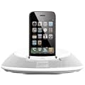 JBL On Stage IIIP Tragbares Lautsprechersystem mit Apple iPod-/iPhone-Dock (3,5 mm Stereo-Mini Stecker, Odyssey-Neodym-Wandler) wei�