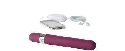 OhMiBod Freestyle Wireless Music Massager, Plum