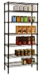 213f3FrcnRL. SL160  Black Epoxy Coated Wire Shelf, 18 x 42 in