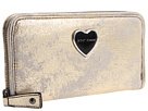 Betsey Johnson Tie Me Zip Around Wallet Wallet Handbags - Gold