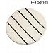Rubbermaid FGP27100 Low Profile Bonnet with Green Scrub Strips, 21" Diameter, White
