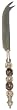 Decorative Cheese Knife With Glass Beads Handle Set / 2