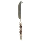 Decorative Cheese Knife With Glass Beads Handle Set 2 by 