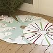 New Hable Wool Felt Christmas Tree Skirt-Snow family