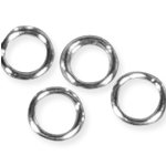 (50) 5mm Split Rings Sterling Silver Charm Parts 24 gauge