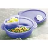 Tupperware Crystalwave Lunch'n Dish with Cold Cup. LUPINE PURPLE