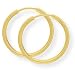 9ct 14mm Extra Thin Sleeper Earrings. Beautiful presentation gift box and anonymous outer packaging. Money back if not 100% delighted