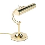 Catalina Lighting W9103 Solid Brass Adjustable Piano Lamp for 2 Tubular Incandescent 40w Bulbs, 16 High