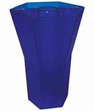 BRELLA VASE - 10 inch - Translucent - Seaport Blue - Patio Umbrella Vase