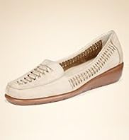 Footglove™ Original Leather Wide Fit Wedge Vented Loafers