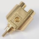 Electronics : 760.251 RCA PHONO PLUG TO 2 x RCA PHONO SOCKETS