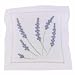Lavender sprigs hand embroidered hemstitched lavender sachet square or pouch