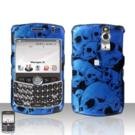 Blue Skull Snap On Hard Case for BlackBerry Curve 8330 8300 8310