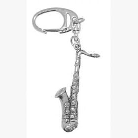 Pewter Keyring Saxaphone