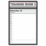 ADVANTUS CORPORATION People Pointer Conference Room Sign, 9 x 13-3/4, Black