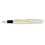 Cross C-Series Champagne Fountain Pen With Nib with Rhodium Plated Solid 18kt Gold Nib - Medium (AT0396-2MD)