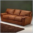 Kathy Ireland Home by Omnia Furniture Leather Prescott Three Seat Leather Sofa (multiple finishes)