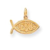 10k Jesus Fish Pendant