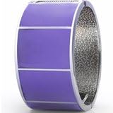14k Gold & Silver Plated Wide Cuff Bangle Bracelet Contemporary Fashion Designer Jewellery at a Great Price. Mono Chrome Black & White, Tangerine Orange, Blue Turquoise and Lavender Lilac Colour Options. Solid and Expensive Looking Style of Stunning Accessory. Great Gift Idea!!!