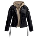 Harley Davidson Women's Horizon 3-in-1 Cotton Jacket. 100% cotton herringbone. Fixed poly-twill lining. 100% polyester knit removable hooded vest. Embroidered Harley-Davidson&reg; graphic on left chest, and screen-printed and twill appliqu&eacute; Harley-Davidson&reg; graphics on back. 98416-08VW