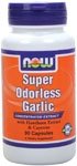 NOW SUPER ODORLESS GARLIC CONCENTRATED EXTRACT with HAWTHORN EXTRACT & CAYENNE CAPSULES
