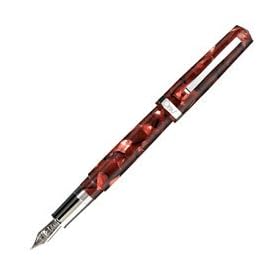 Omas Bologna Celluloid Red Fountain Pen