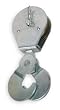 Battalion 1RCR6 Scissor Hook Pulley, Zinc