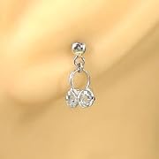 Atrus【アトラス工房】3月誕生石 アクアマリン アクア ピアス ホワイトゴールドK18 K18WG ハンドバック 鞄