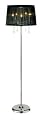 Adesso Cabaret Floor Lamp, Chrome
