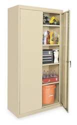 Storelogic 1UEY6 Unassembled Storage Cabinet, H78, W36, Blk