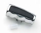 Competition Gear Shift Handle Universal Polished Aluminum w/Black Stippled Inset 5/16 in. - 0.5 in. Sticks